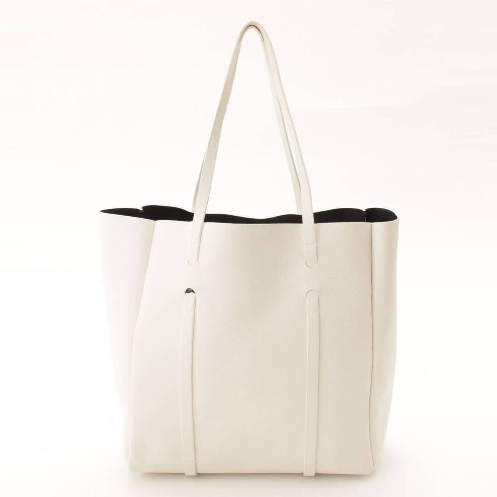 Balenciaga Leather Tote Bag White - Picture 3 of 8
